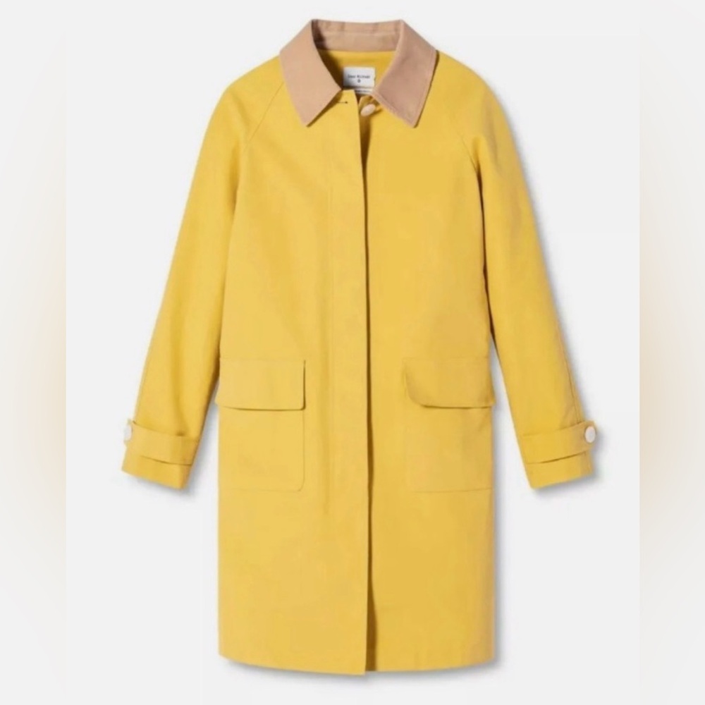 Isaac Mizrahi x Target 20th Anniversary Yellow Tan Barn Jacket Coat Size L